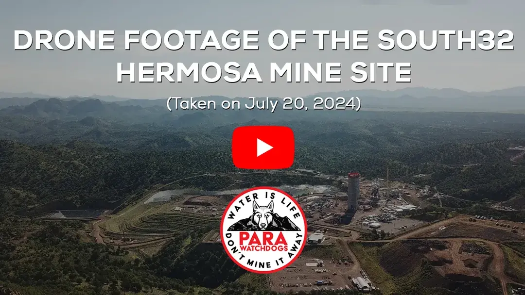 PARA WATCHDOGS Drone Footage of South32's Hermosa Mine Site